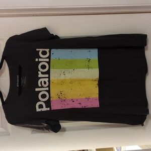 Polaroid distressed tee